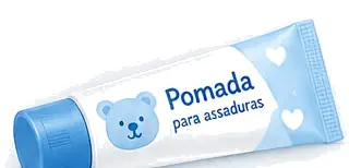 Tubo de pomada para assaduras